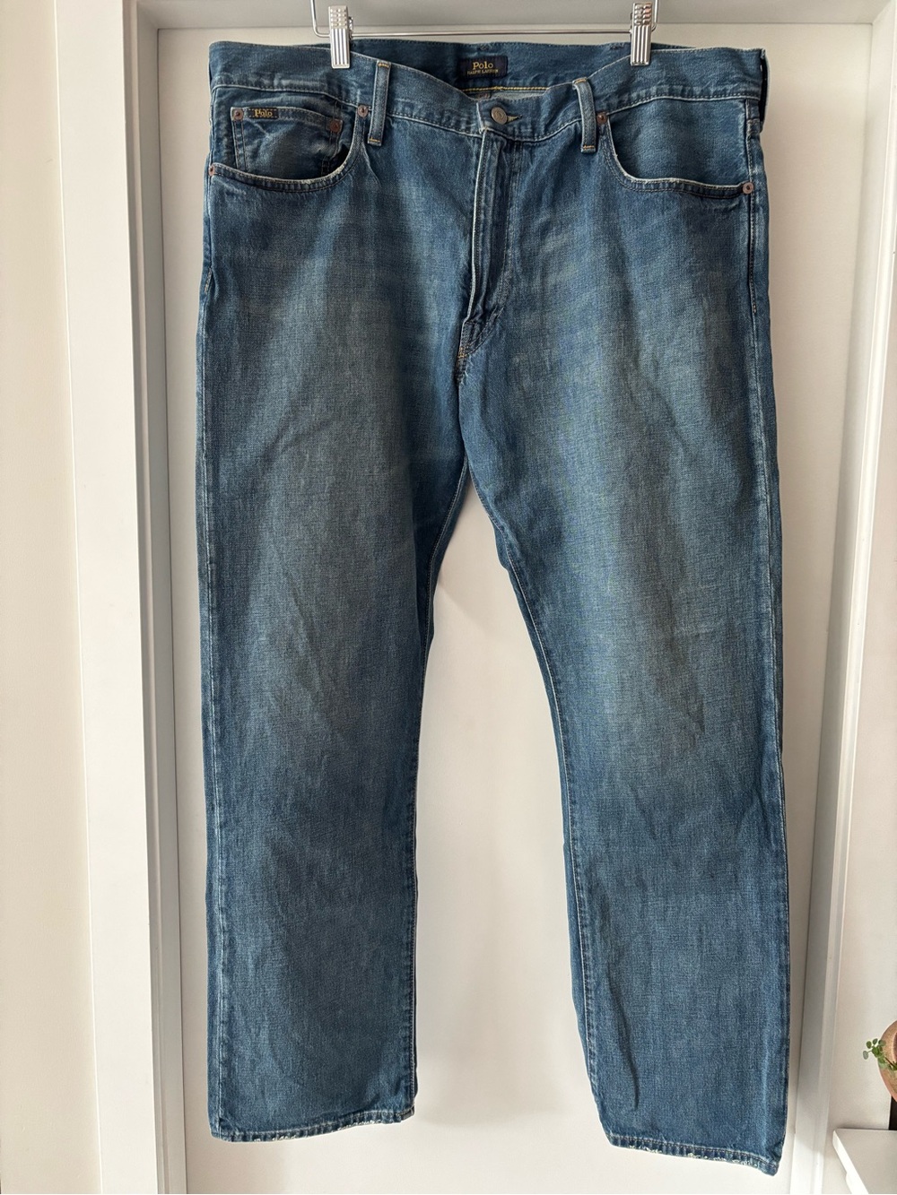 Ralph Lauren Men's Medium Blue Varick Slim Straight Jeans